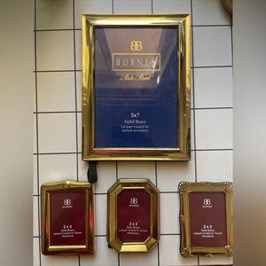 VTG Burnes of Boston Brass Frame Set
